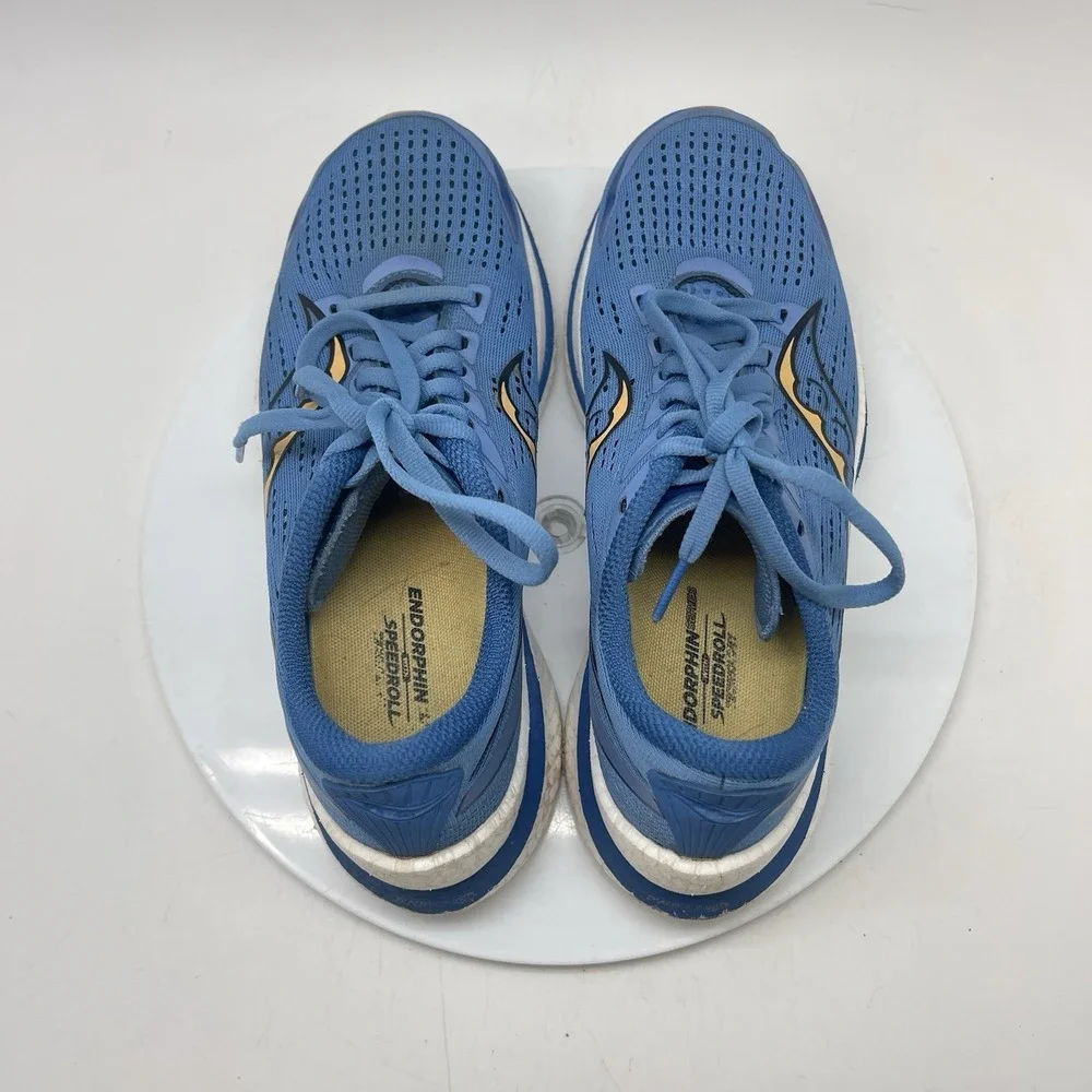 Saucony Sneakers Womens 7.5 Endorphin Speed 3 S10756-30 Blue Running Gym Shoes‎
